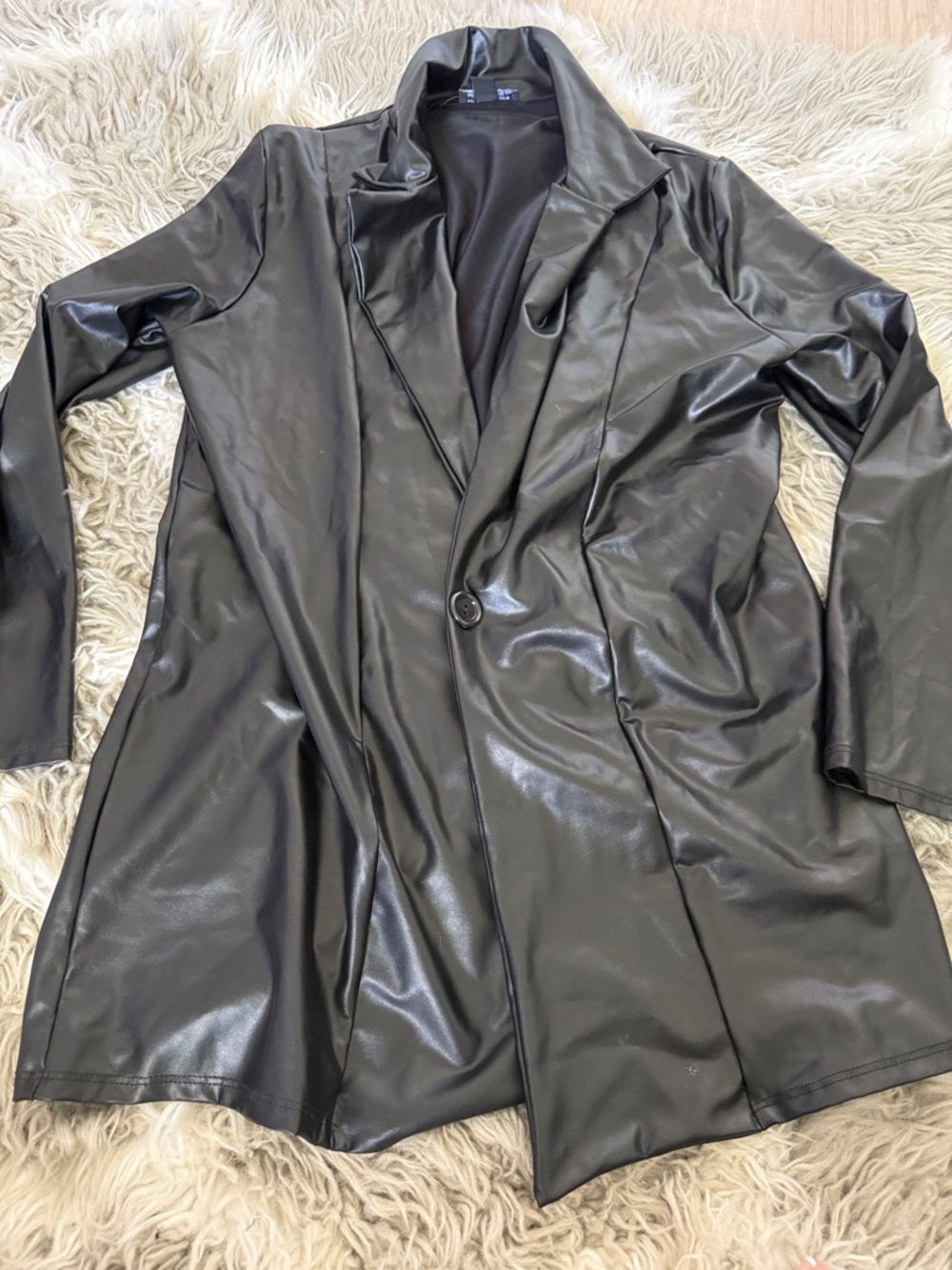 PrettyLittleThing Black Faux Leather Jacket